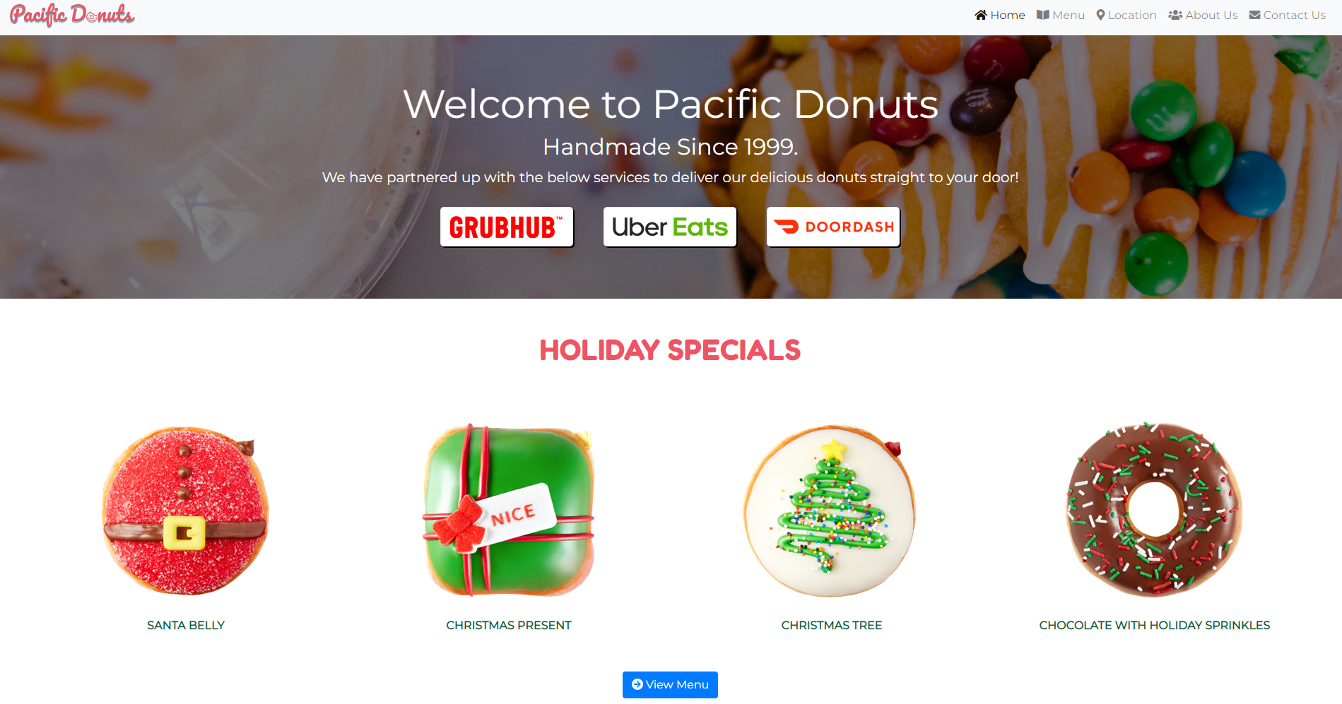 Pacific Donuts website project